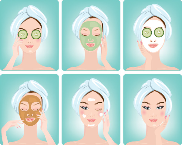 different facial maska