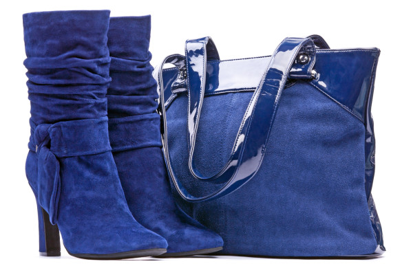 blue boots bag